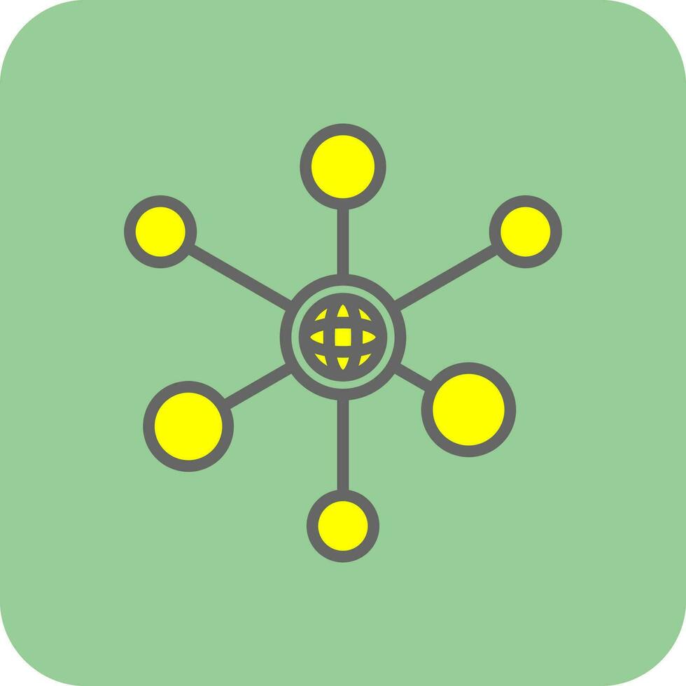 conception d'icône de vecteur de réseau