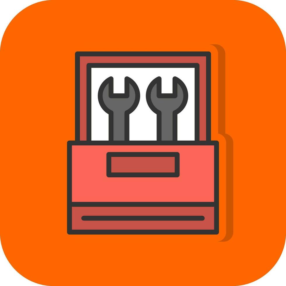 conception d'icône de vecteur de boîte à outils