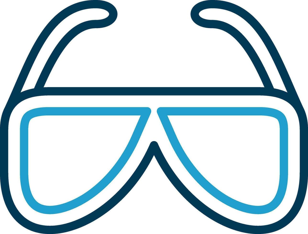sécurité des lunettes vecteur icône conception
