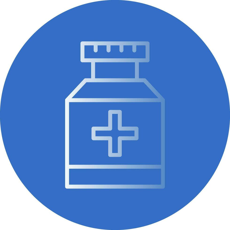 conception d'icône de vecteur de pot de pilule