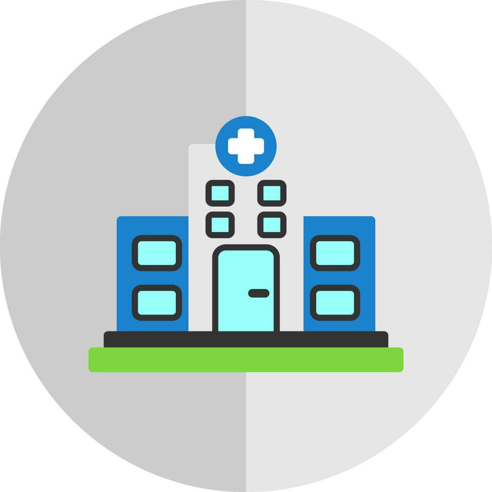 conception d'icône de vecteur d'hôpital