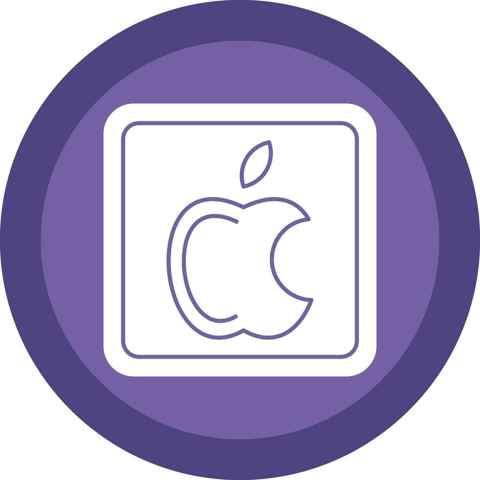 Pomme logo vecteur icône conception