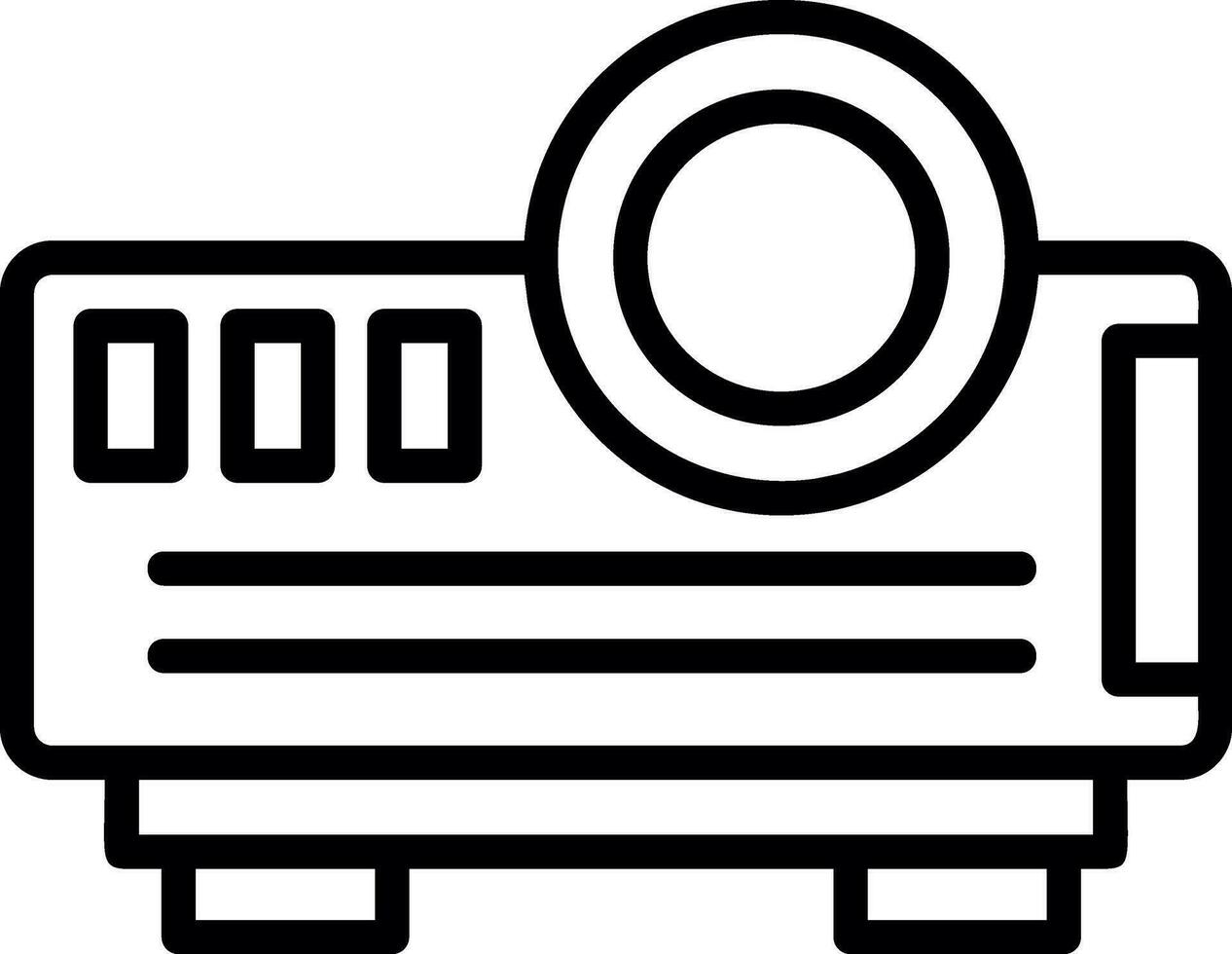 conception d'icône de vecteur de projecteur