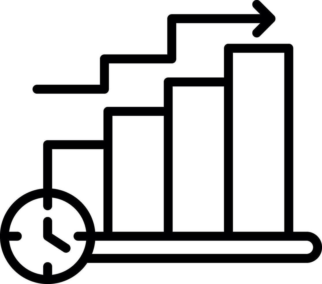 conception d'icône de vecteur de graphique à barres