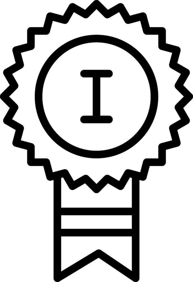 conception d'icône de vecteur de médaille