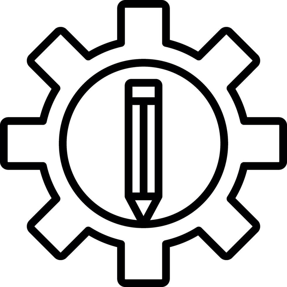 conception d'icône de vecteur de paramètres