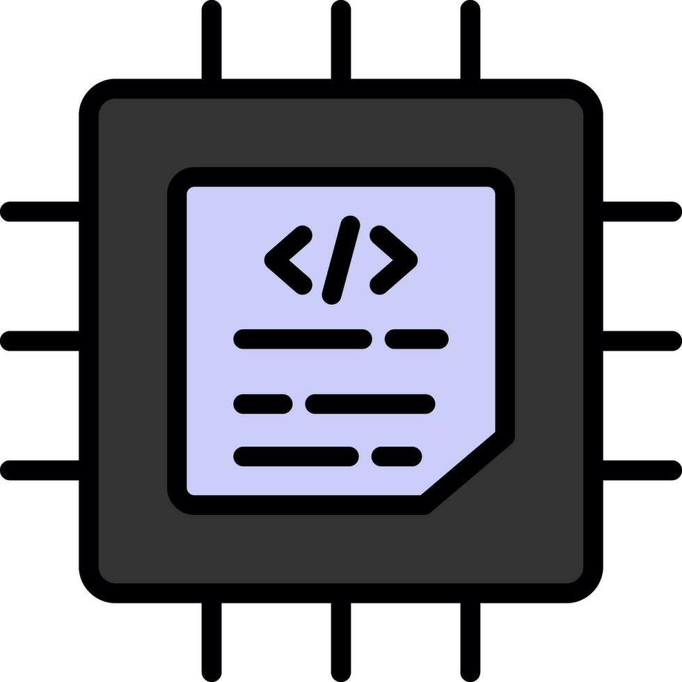 conception d'icône de vecteur de processeur