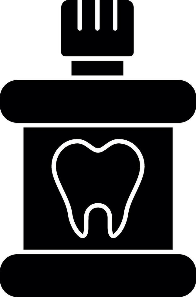 conception d'icône de vecteur de rince-bouche
