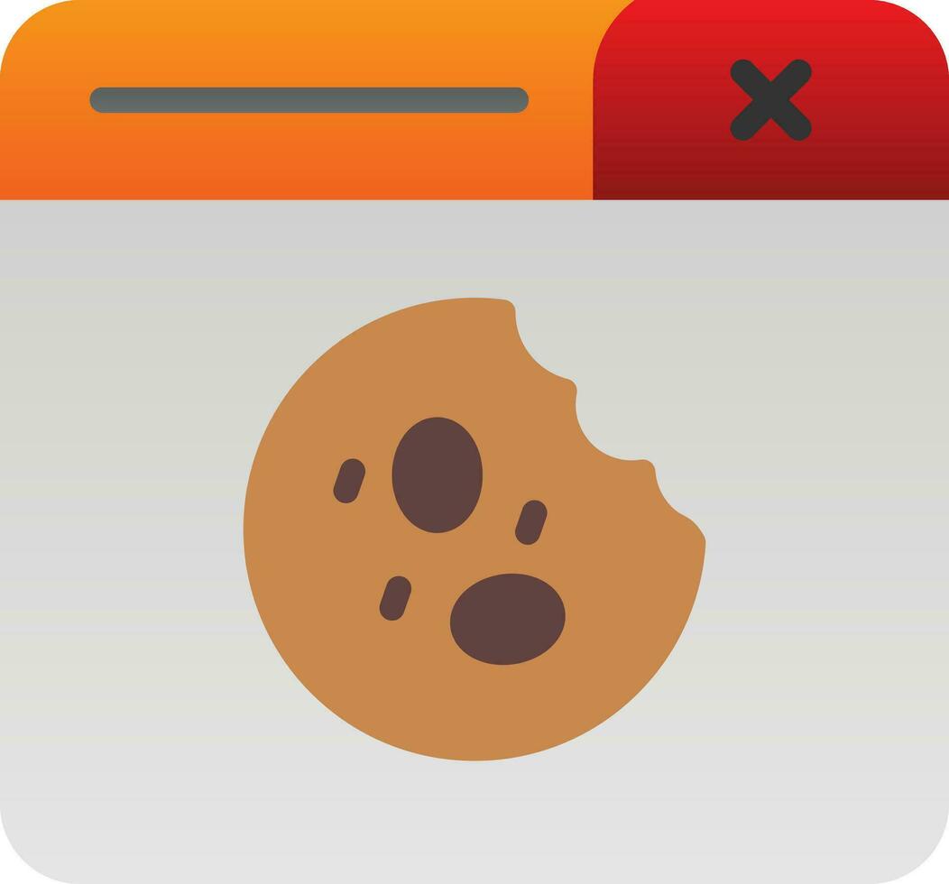 conception d'icône de vecteur de biscuits