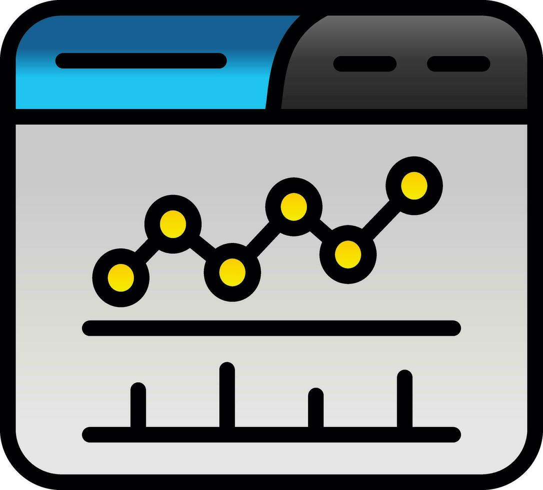 conception d'icônes vectorielles d'analyse vecteur