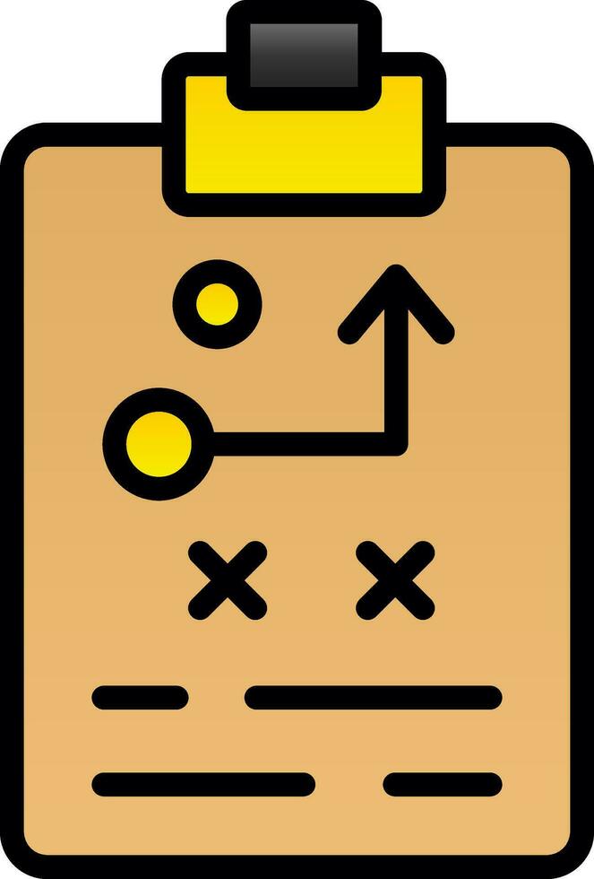 conception d'icône de vecteur de stratégie de planification