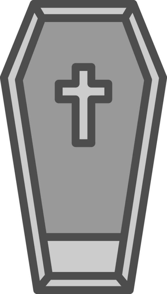 conception d'icône de vecteur de cercueil