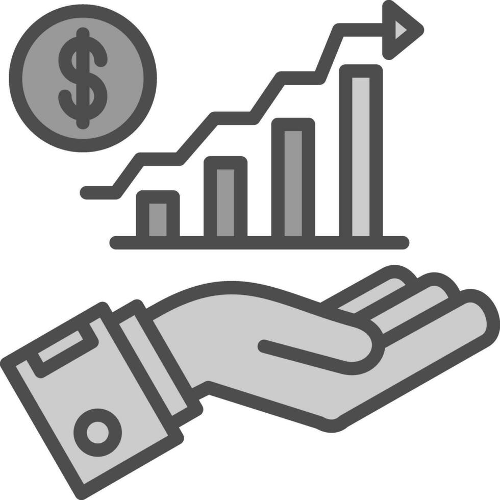 conception d'icône de vecteur de profit