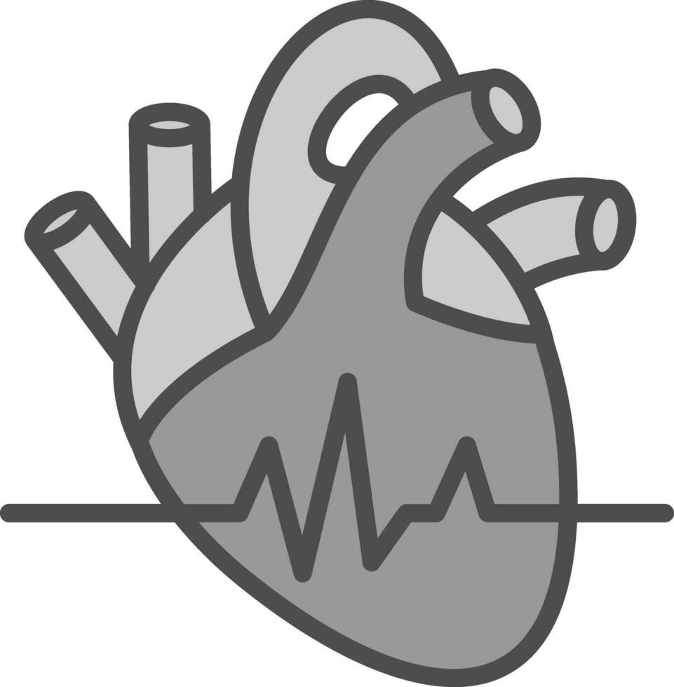 conception d'icône de vecteur de fréquence cardiaque