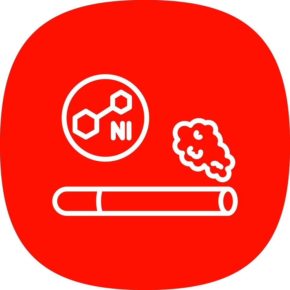 nicotine vecteur icône conception