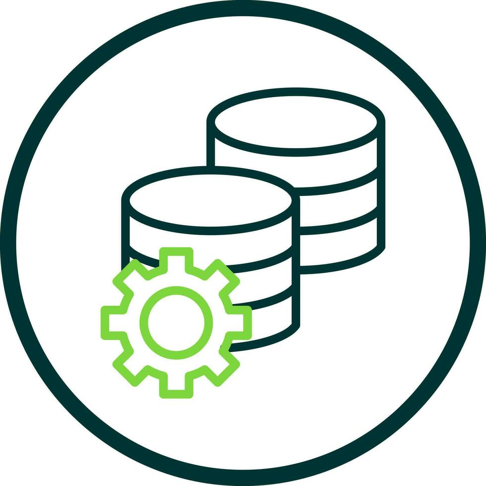 conception d'icône de vecteur de stockage de données