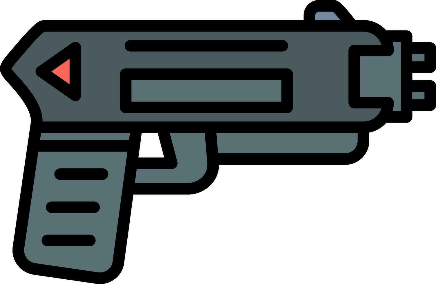 conception d'icône de vecteur de pistolet paralysant