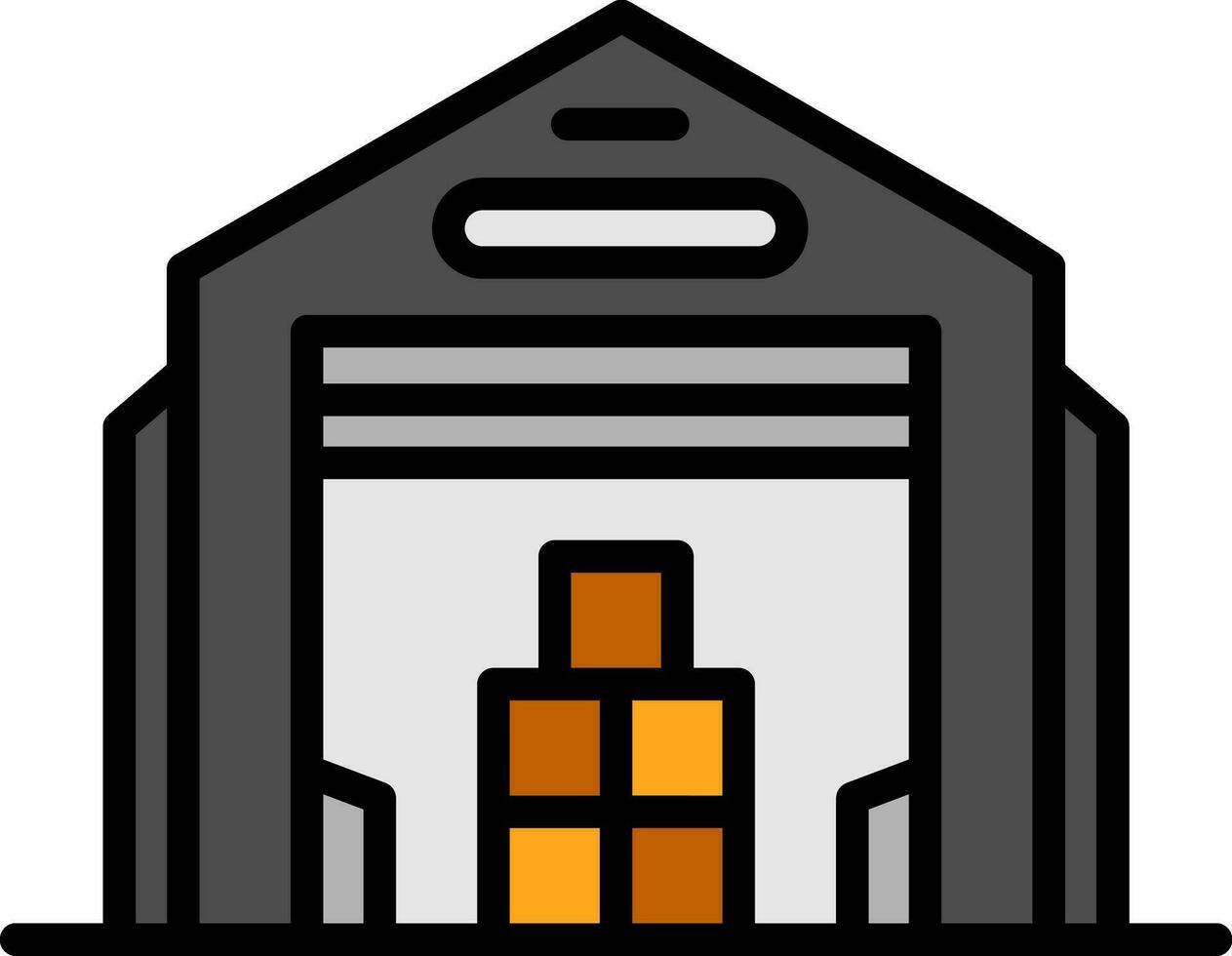 conception d'icône de vecteur d'entrepôt