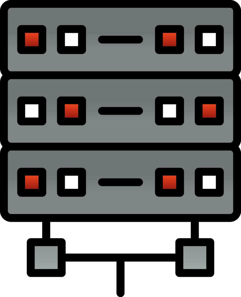 conception d'icône de vecteur de serveur