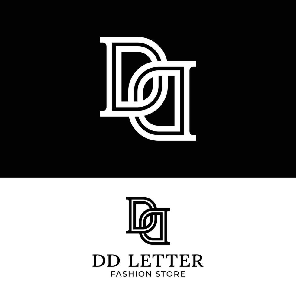 lettre monogramme ré jj dans Facile moderne style logo vecteur