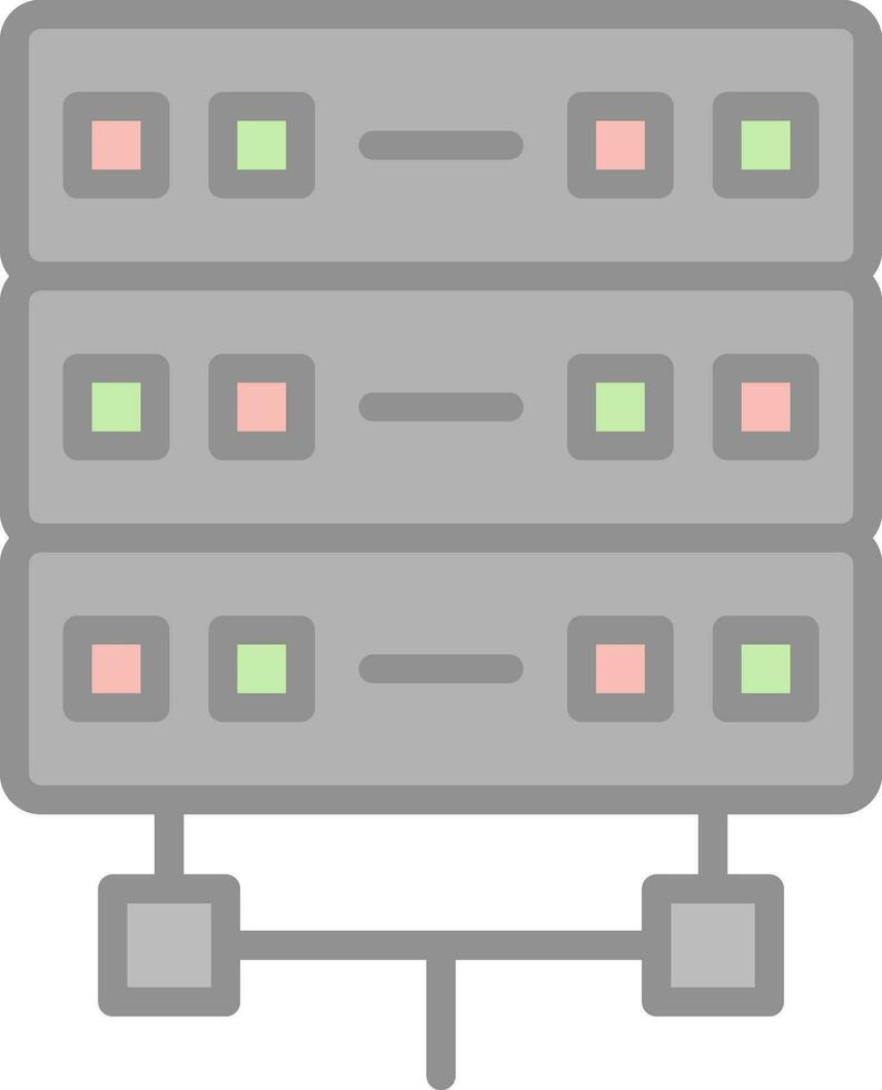 conception d'icône de vecteur de serveur