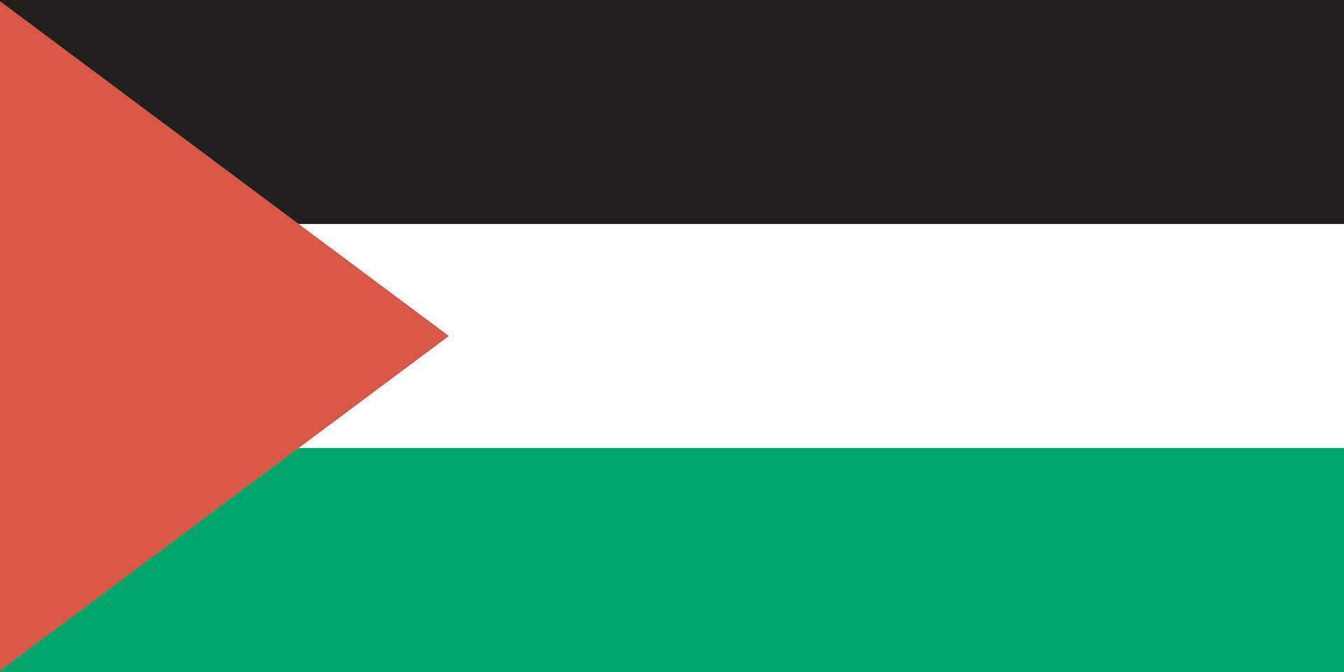 nationale Palestine drapeau, officiel couleurs, et proportions. vecteur illustration. eps dix vecteur.