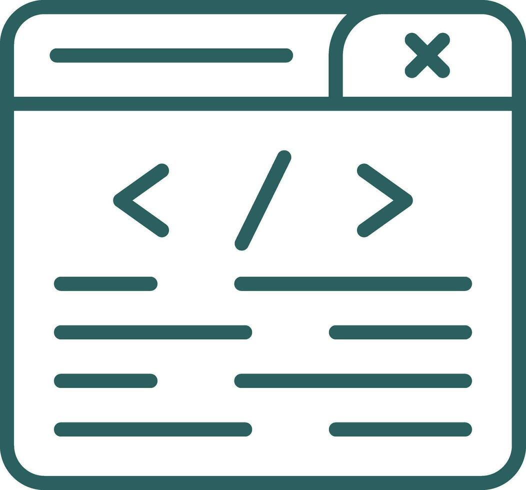 conception d'icônes vectorielles de programmation vecteur