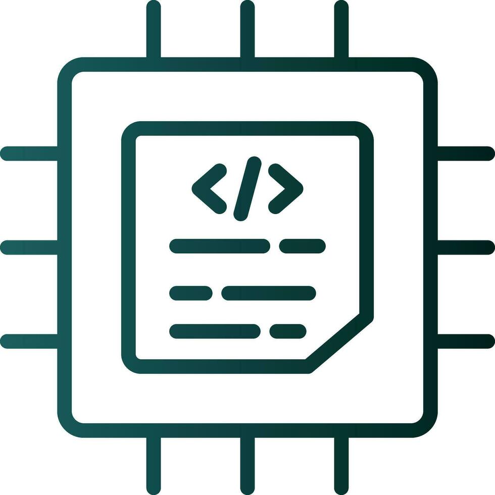 conception d'icône de vecteur de processeur