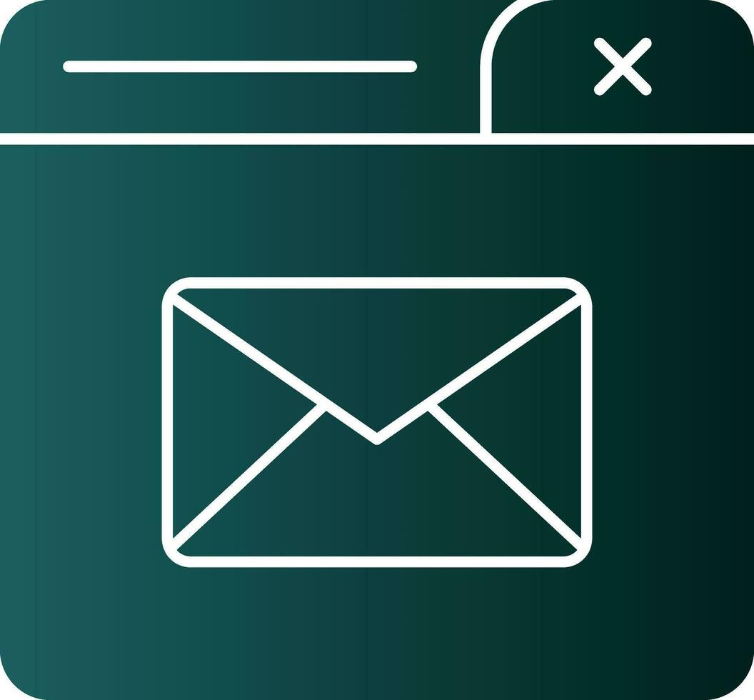 contact courrier vecteur icône conception