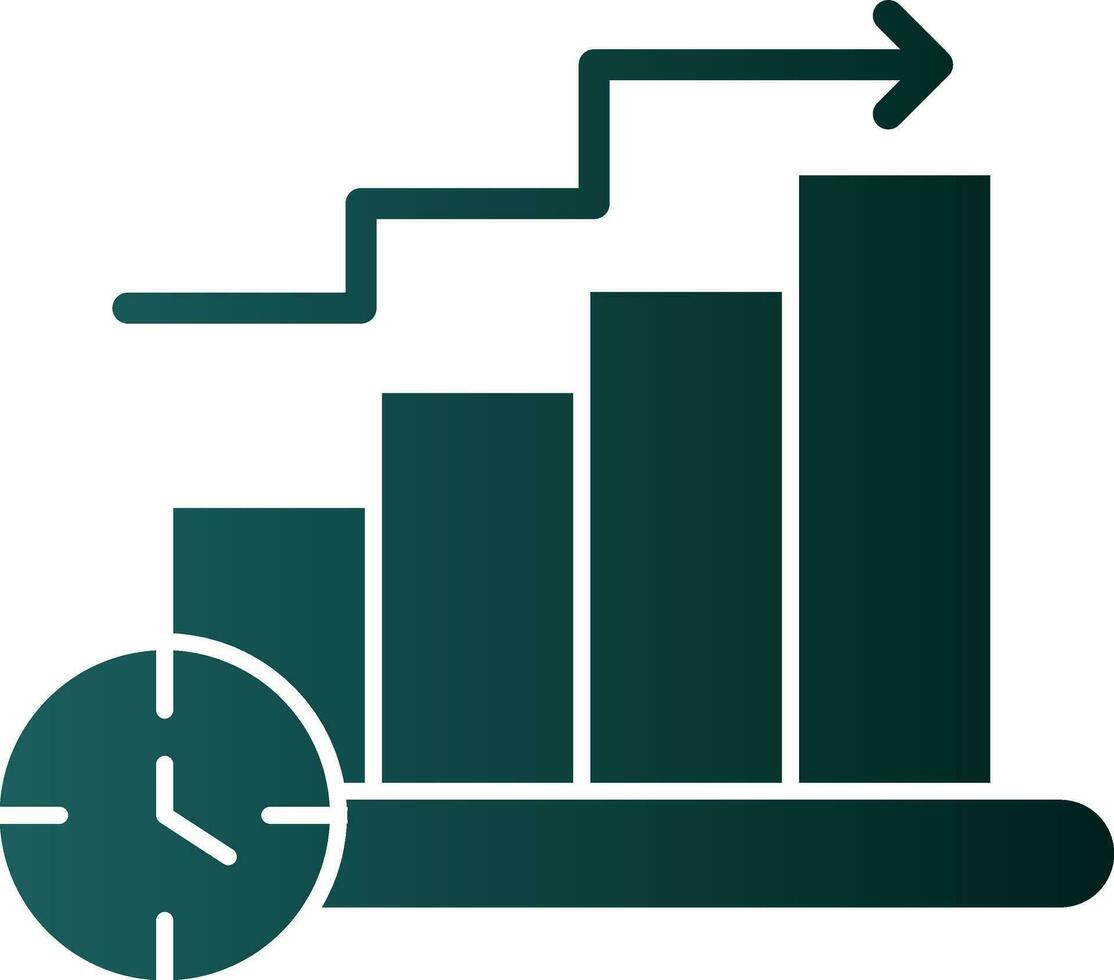 conception d'icône de vecteur de graphique à barres