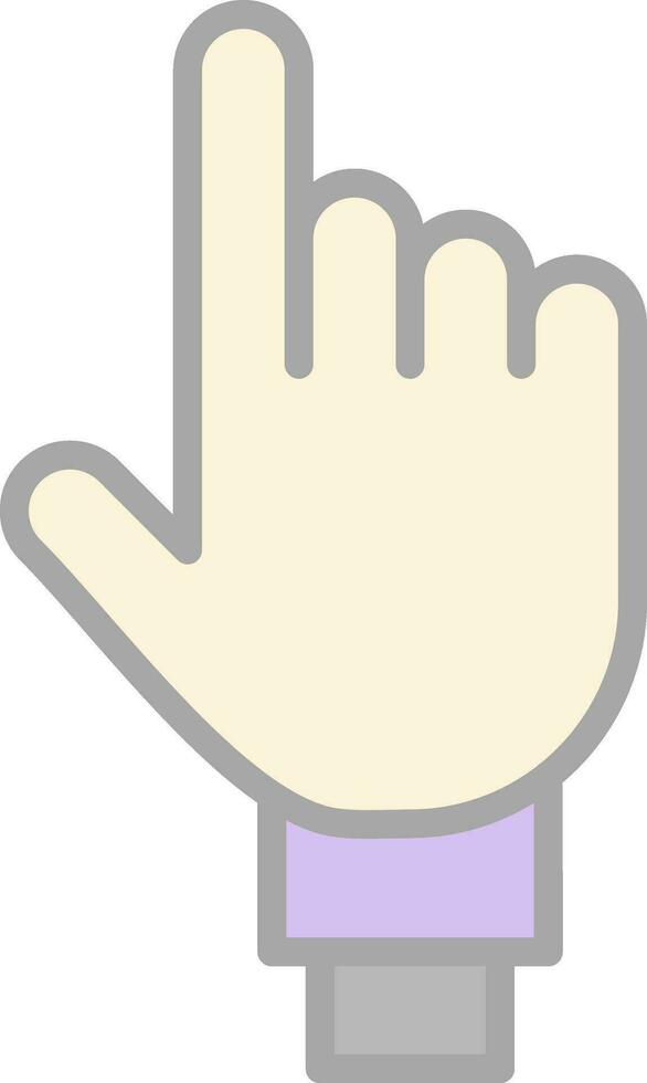 un doigt vecteur icône conception