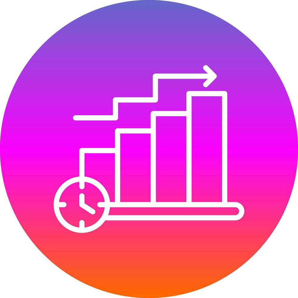 conception d'icône de vecteur de graphique à barres