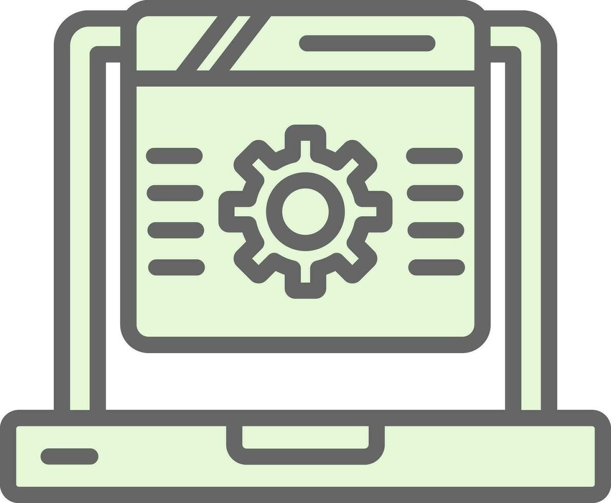 conception d'icônes vectorielles de programmation vecteur