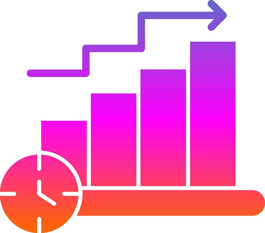 conception d'icône de vecteur de graphique à barres