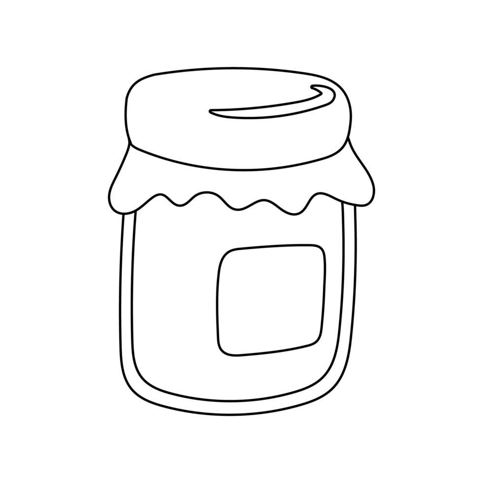 icône isolé de pot de miel doux vecteur