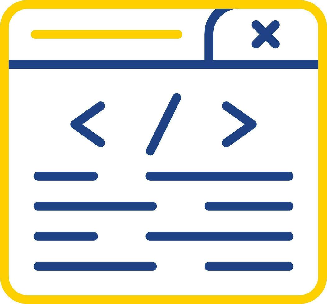 conception d'icônes vectorielles de programmation vecteur