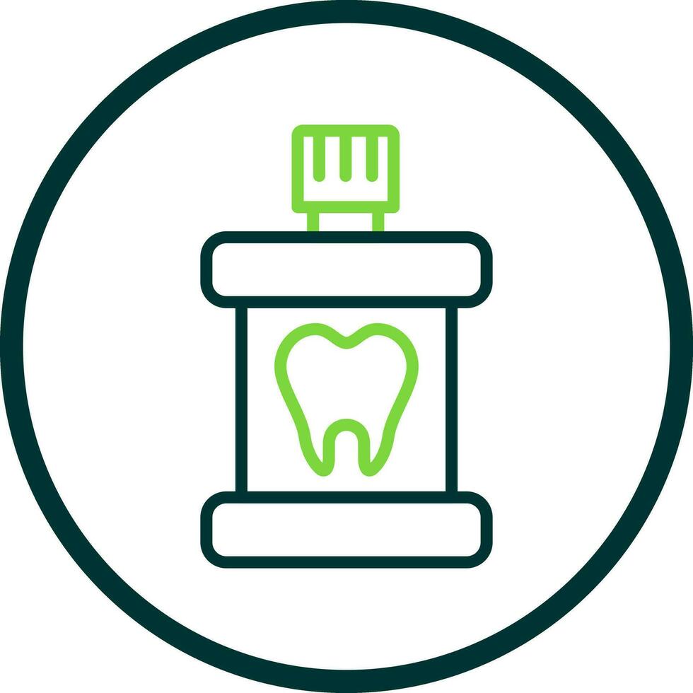 conception d'icône de vecteur de rince-bouche