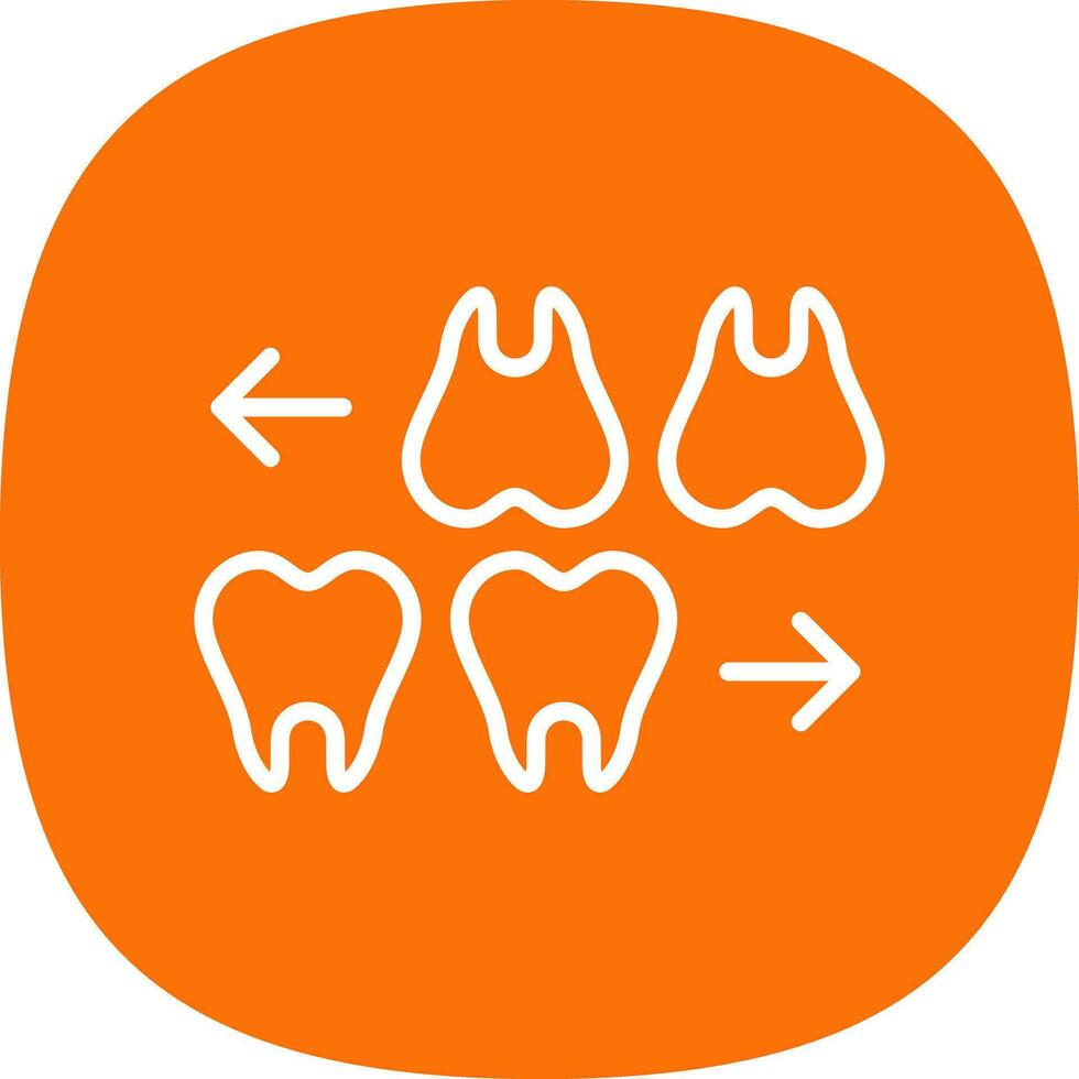 les dents vecteur icône conception