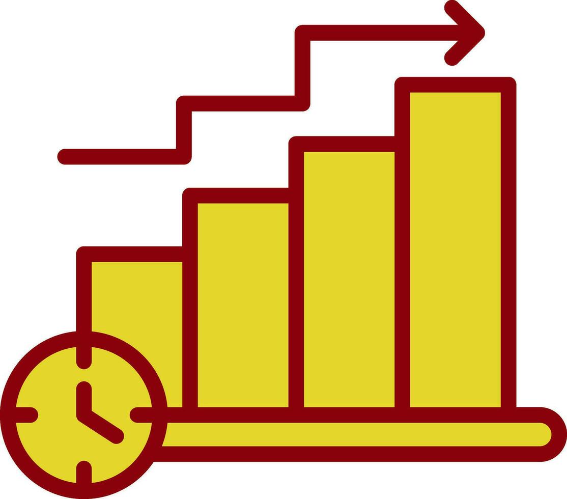 conception d'icône de vecteur de graphique à barres