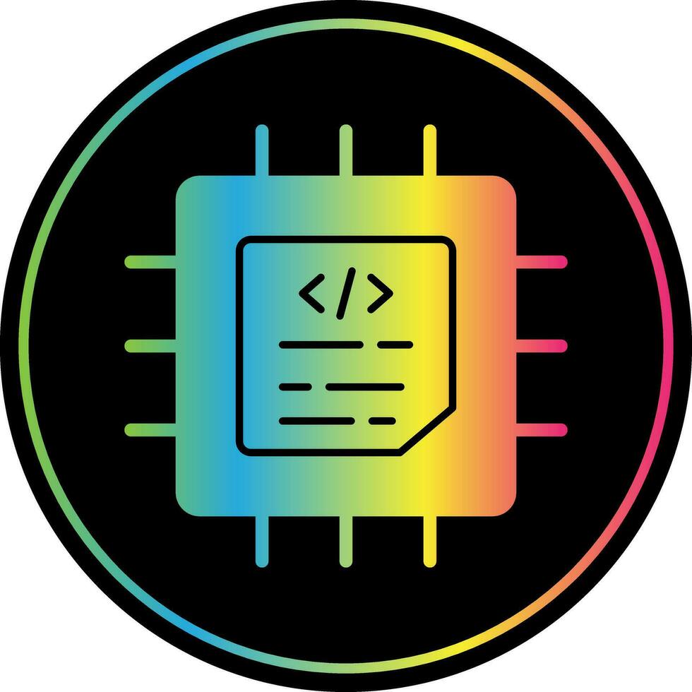 conception d'icône de vecteur de processeur