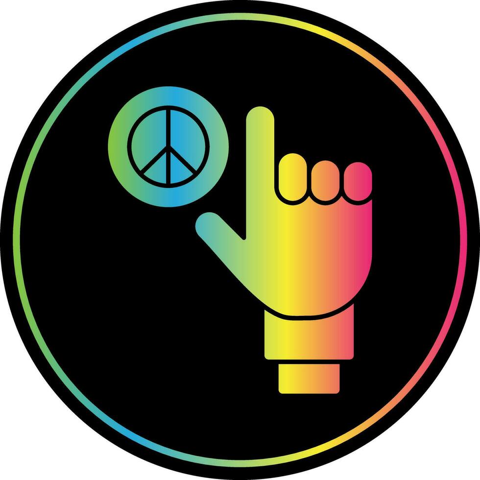 conception d'icône de vecteur de paix