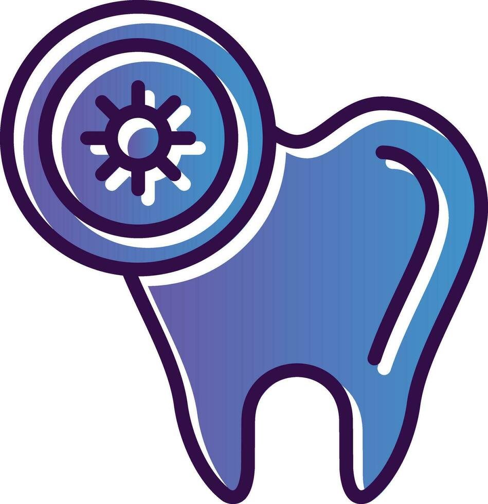 conception d'icône de vecteur de dent