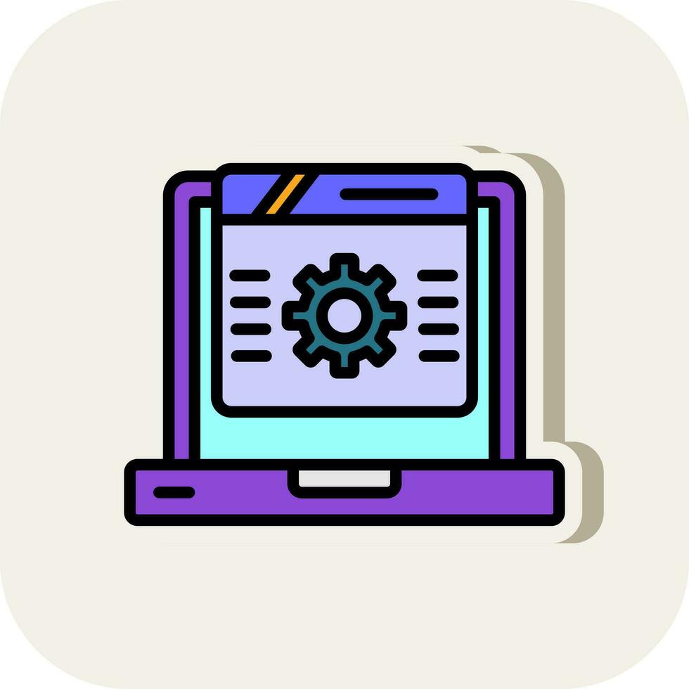 conception d'icônes vectorielles de programmation vecteur