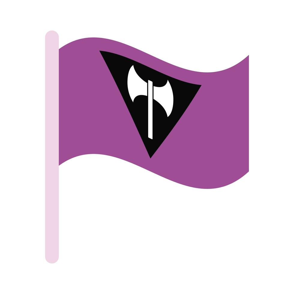 drapeau de la fierté lesbienne vecteur