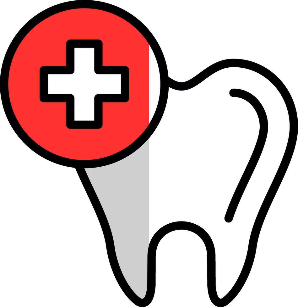 conception d'icône de vecteur de soins dentaires