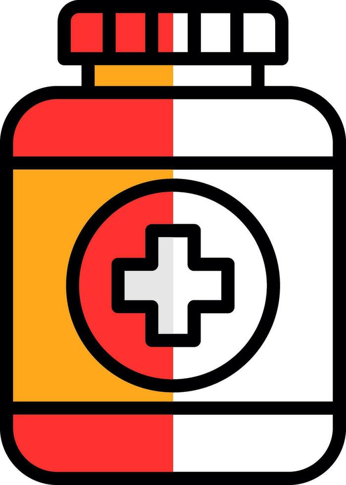 conception d'icône vectorielle de bouteille de pilules vecteur
