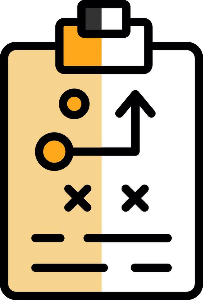 conception d'icône de vecteur de stratégie de planification