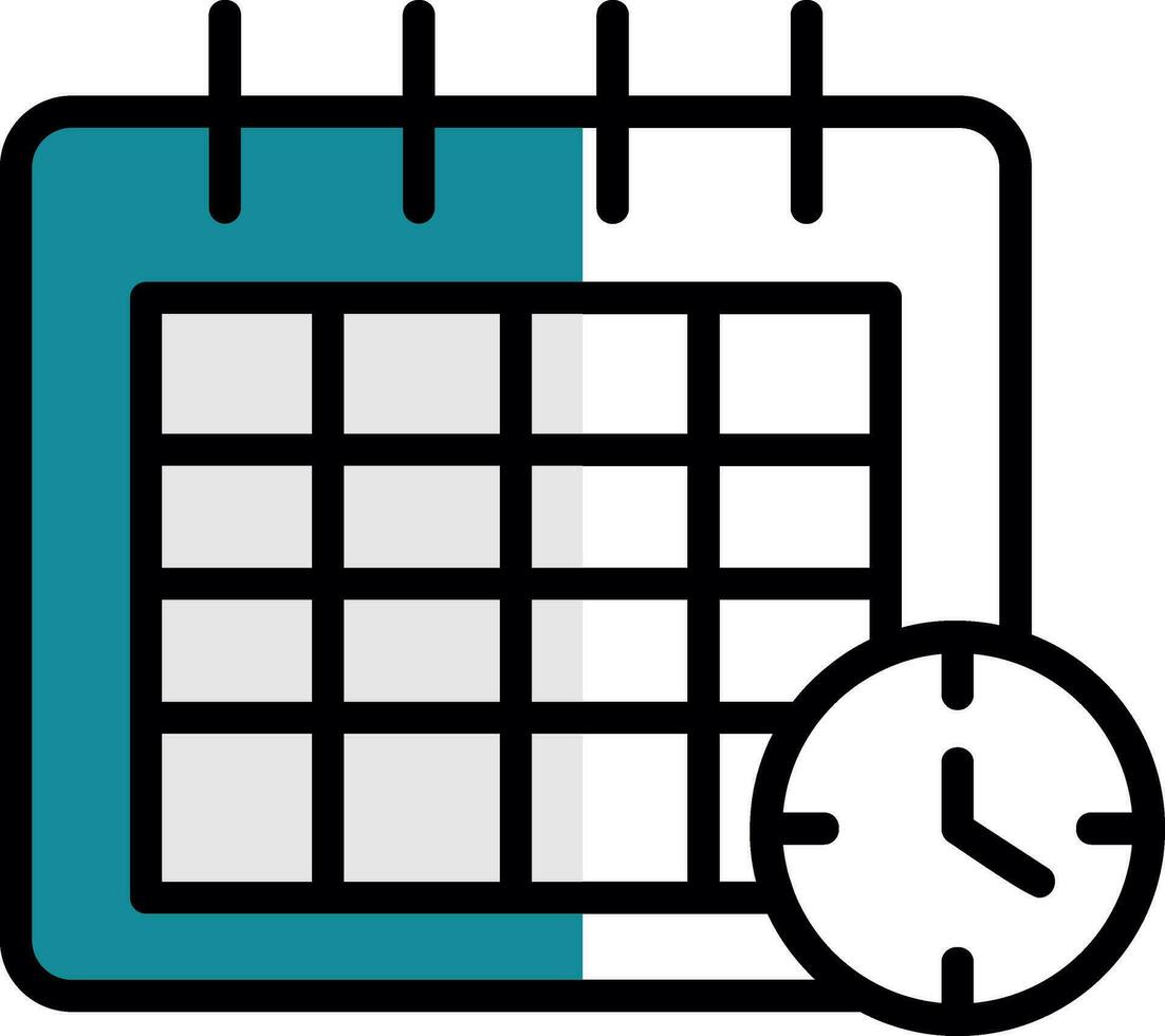 conception d'icône vecteur date limite