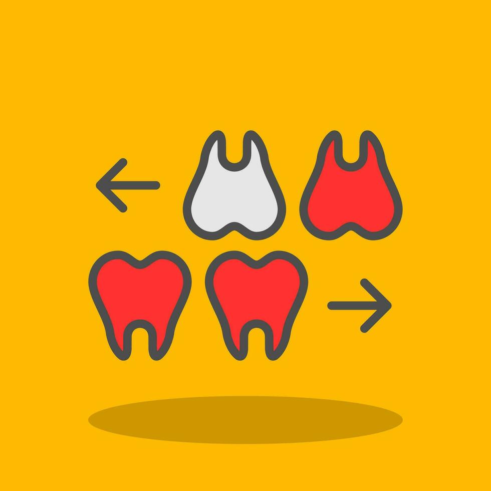 les dents vecteur icône conception