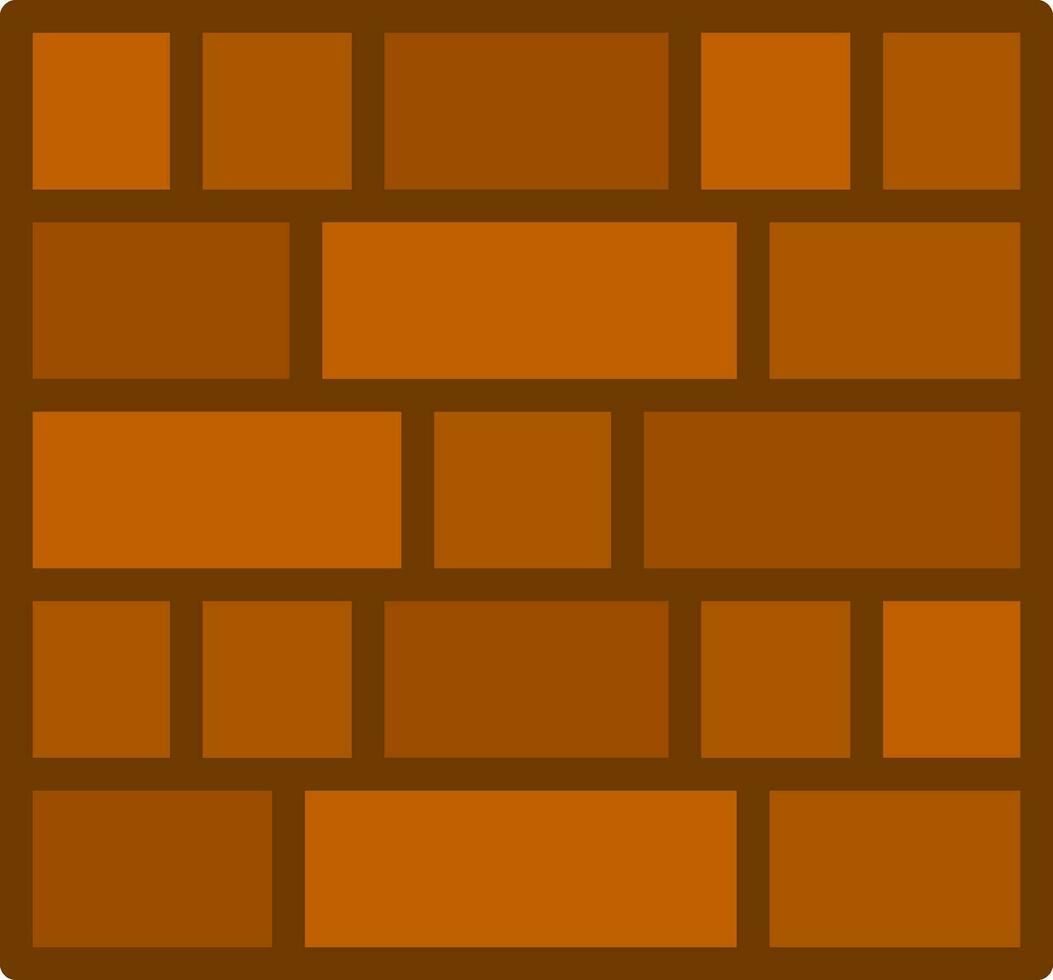 conception d'icône de vecteur de mur de briques
